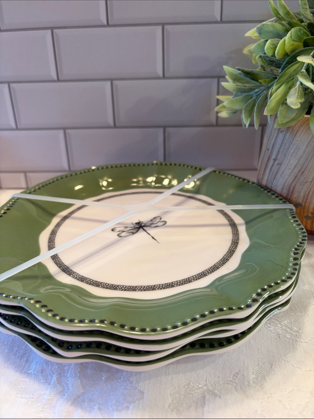 Melamine  Dinner Plates - Set of 4